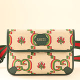 GUCCI GG Flower Jacquard Belt Bag